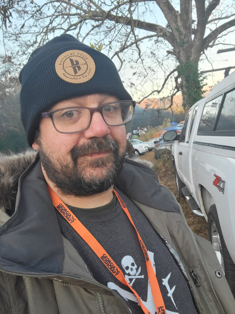 Nick in the cold during a Georgia Bushcraft event.